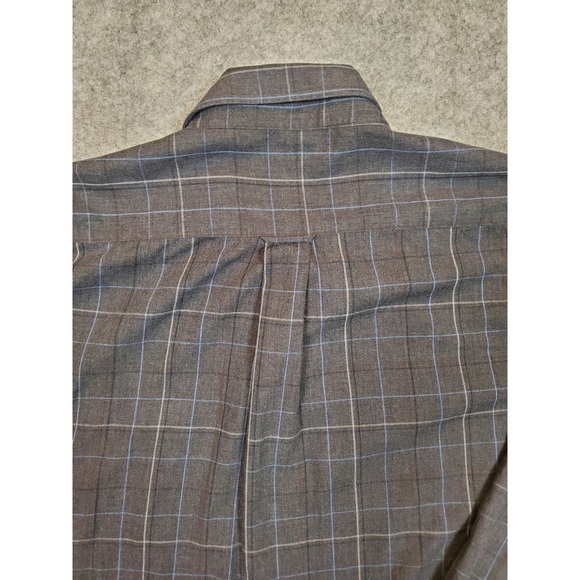 Alex Cannon Men's XL Long Sleeve Shirt Button Down Grey Windowpane Soft - Picture 11 of 13